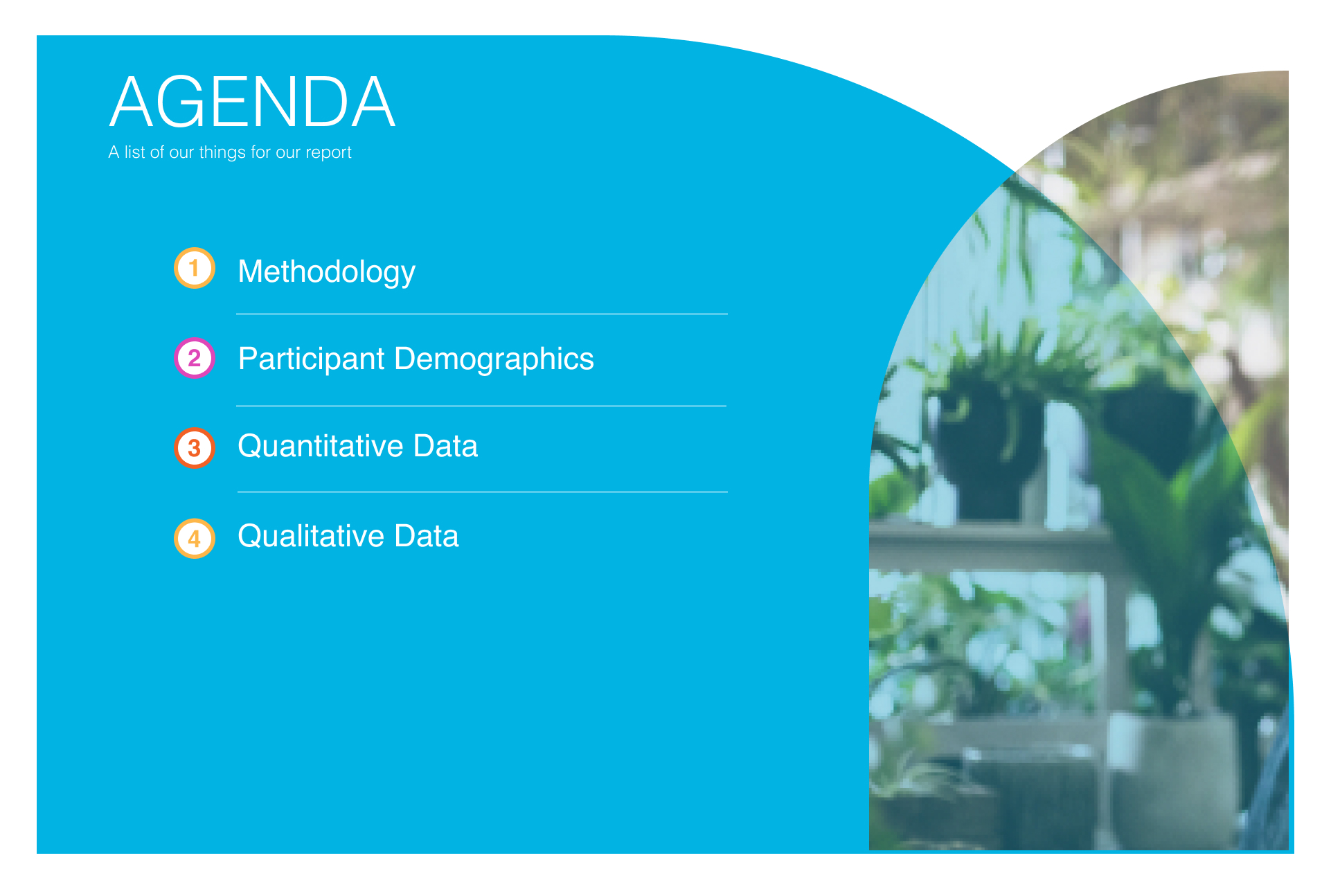 Agenda slide